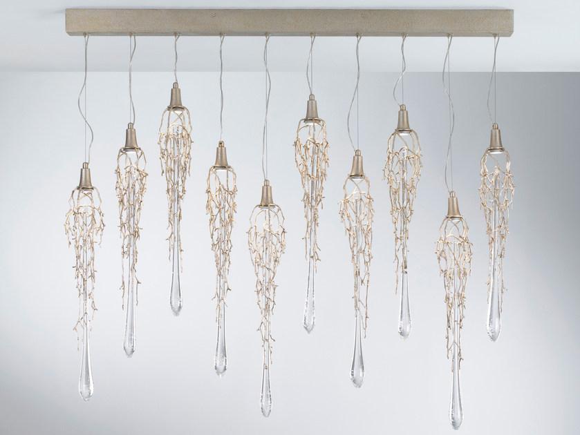 Handmade bronze pendant lamp | Liquid Ct3333/10 by Serip