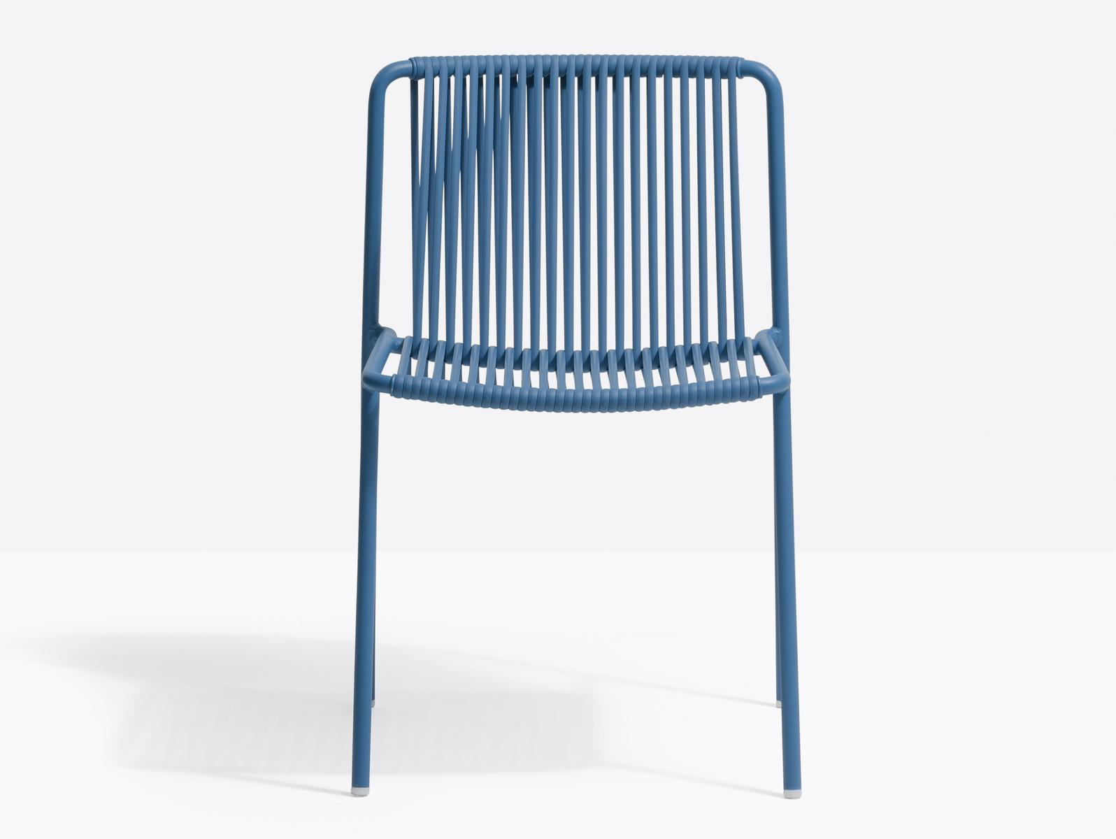 Powder coated steel garden chair | Tribeca 3660 by Pedrali
