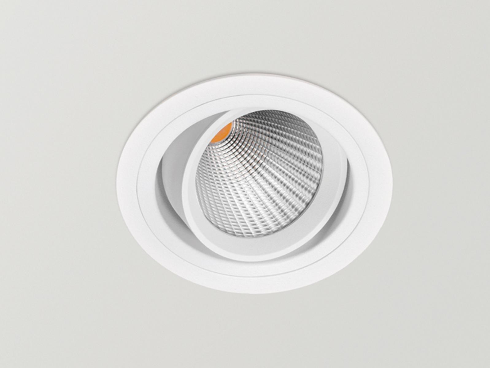 LED adjustable recessed aluminium spotlight | Wellit S by Arkoslight