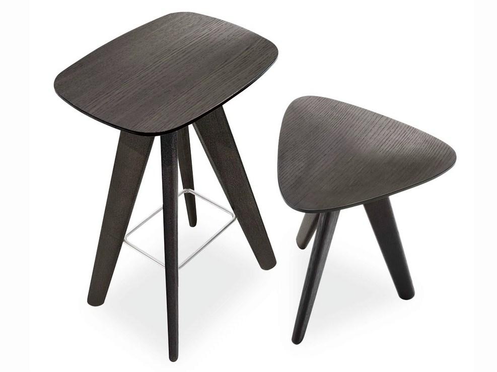 Wooden stool / coffee table | Ics by Poliform