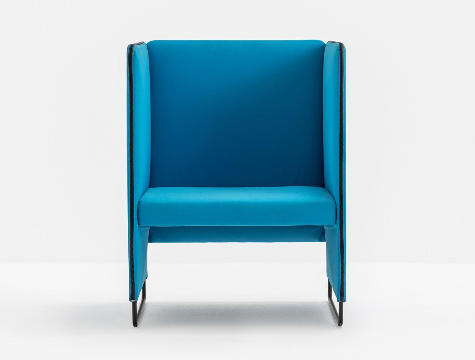 Upholstered fabric armchair | Zippo Zipl1p by Pedrali