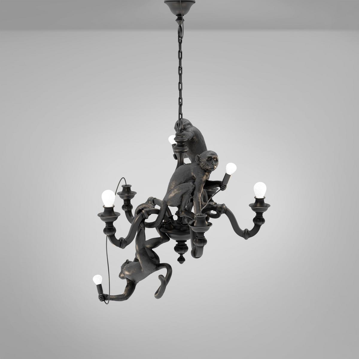LED resin chandelier | Monkey Chandelier by Seletti
