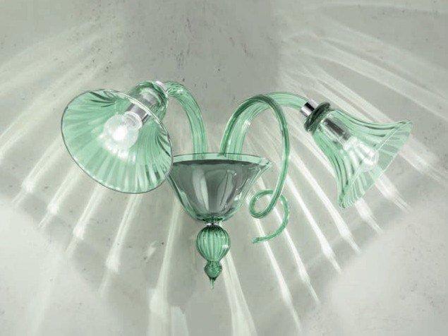 Glass wall lamp | Venier by Sylcom