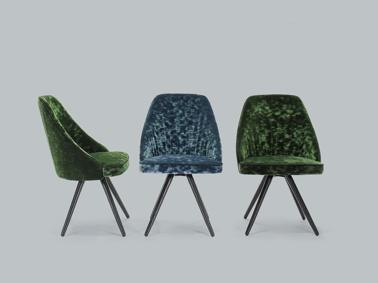 Upholstered velvet chair | Neil by Borzalino