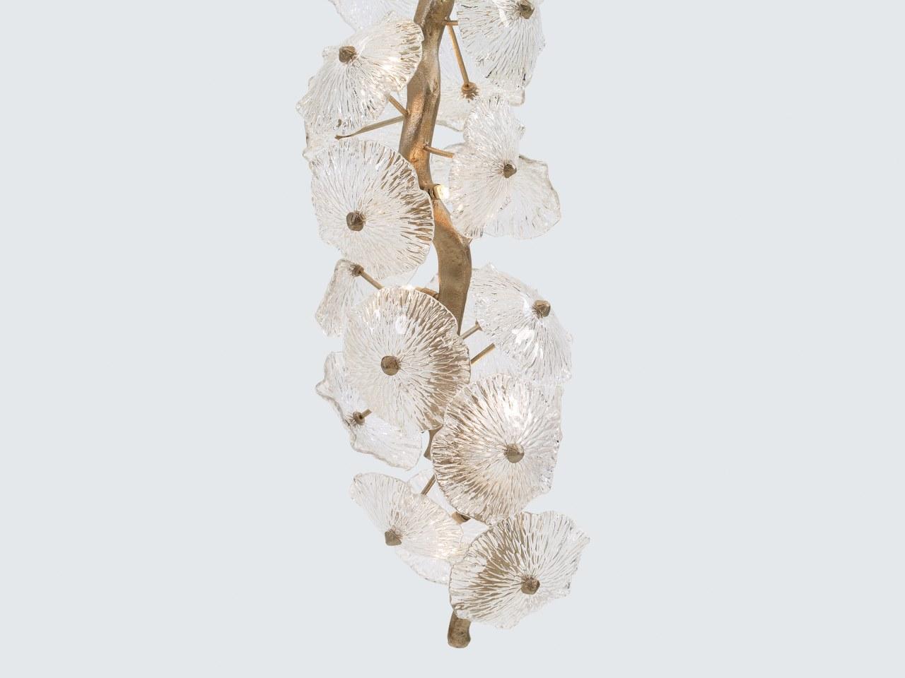 LED handmade bronze ceiling lamp | Nenufar Ct3229/43 by Serip