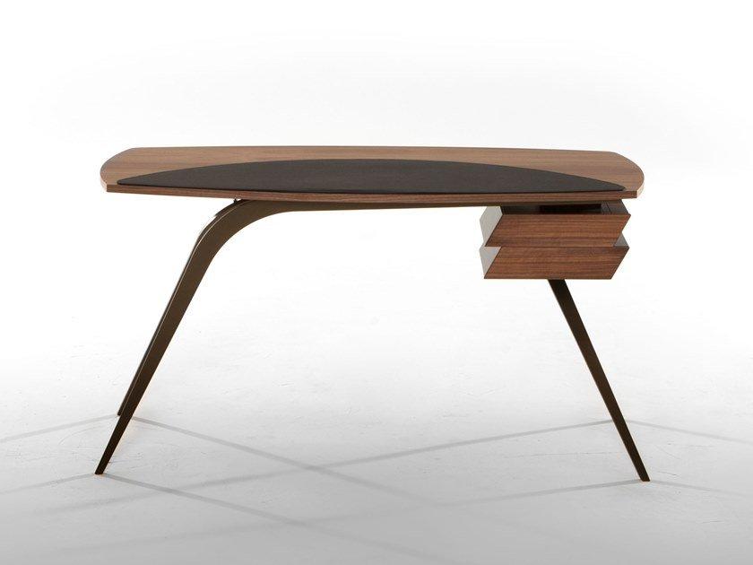 Wooden writing desk with drawers | Logos by Tonin Casa
