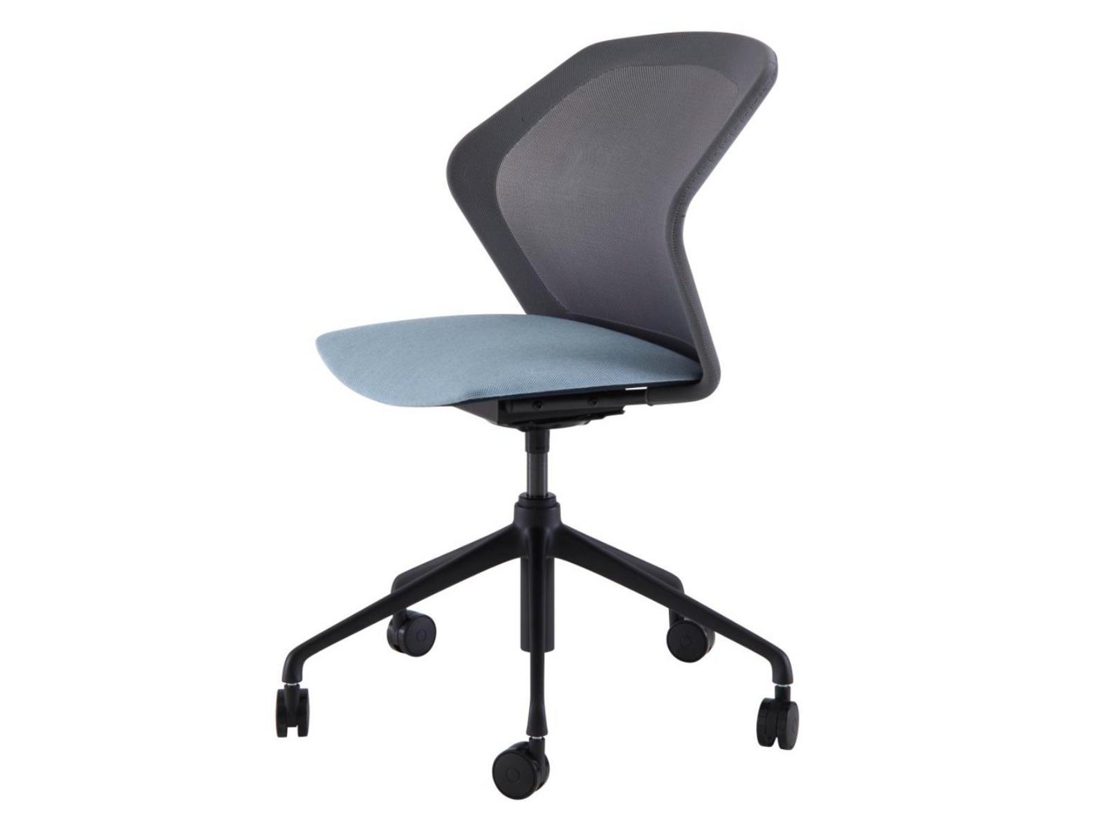 Swivel fabric office chair with 5-Spoke base with castors | Piccione by Ligne Roset
