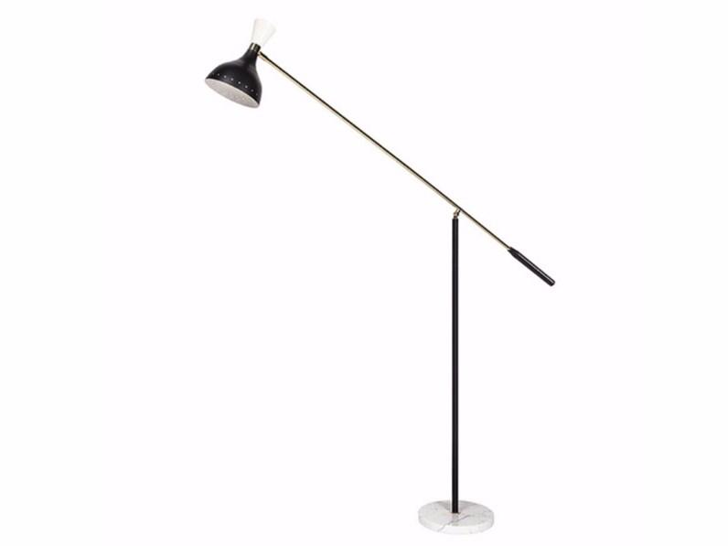 Direct light floor lamp with swing arm | Milwaukee by Gianfranco Ferre Home