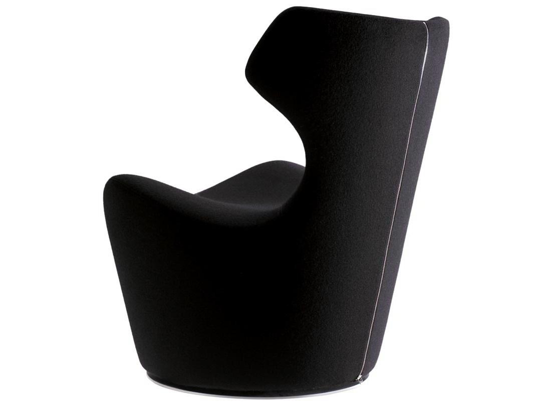 Swivel upholstered armchair | Piccola Papilio by B&B Italia