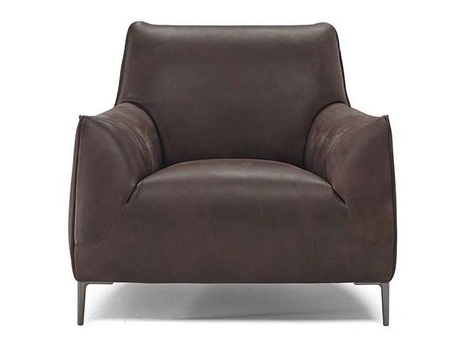 Leather armchair with armrests | Dolly by Natuzzi Italia