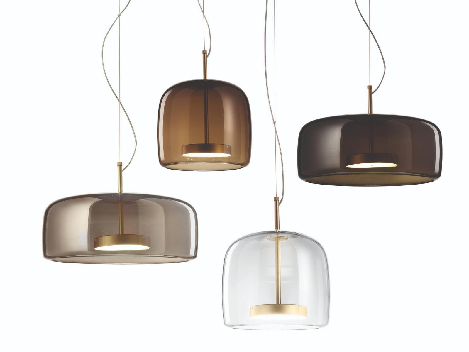 LED direct light blown glass pendant lamp | Jube Sp 1 by Vistosi