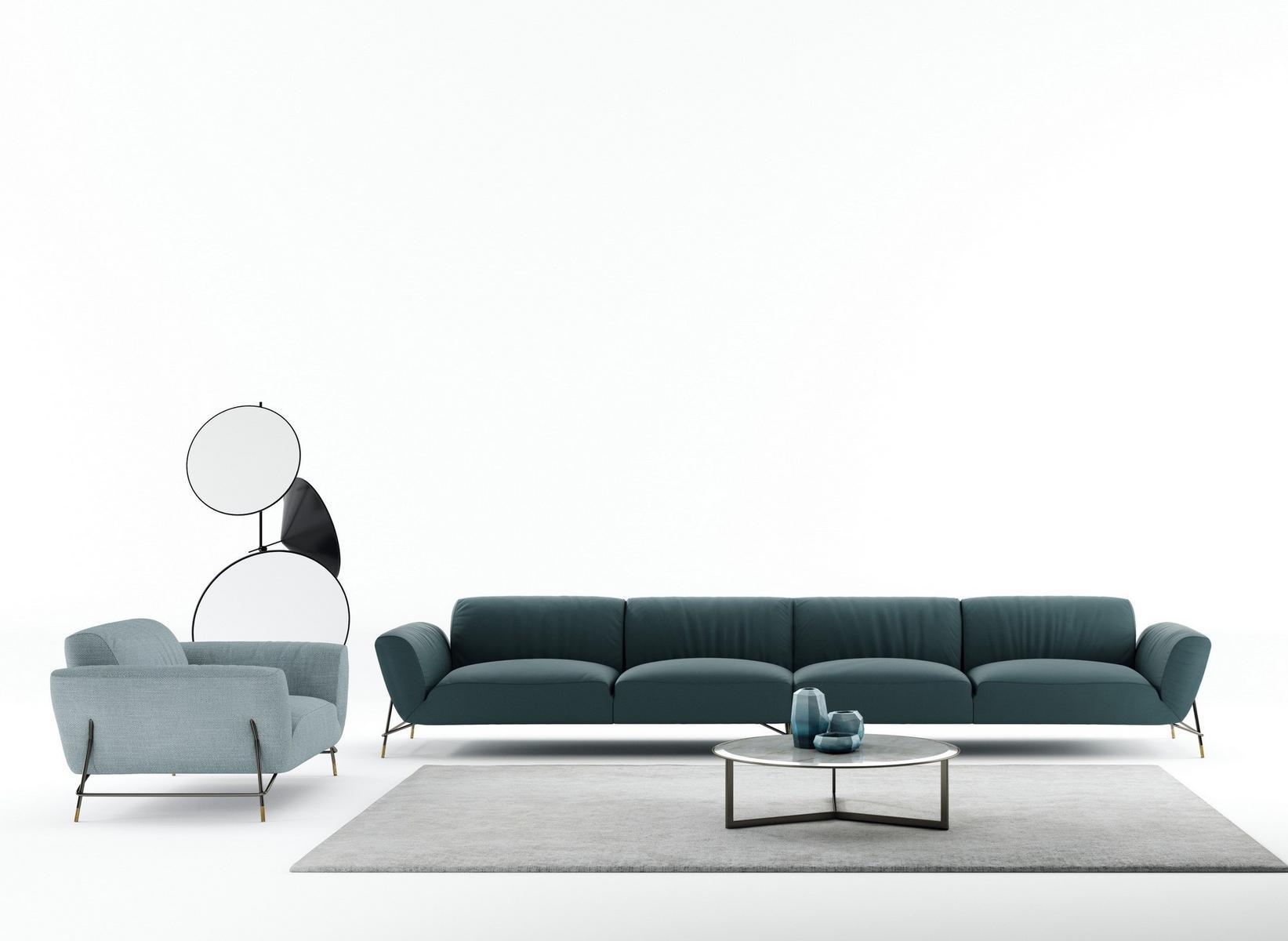 Sectional fabric sofa | Turro by Nicoline