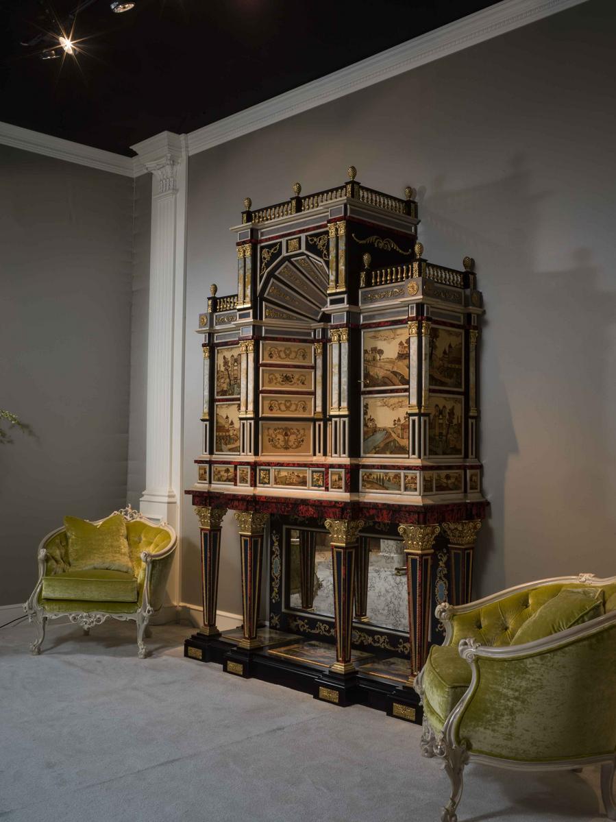 Wooden highboard with doors with drawers | Stipo 5835 by Ezio Bellotti