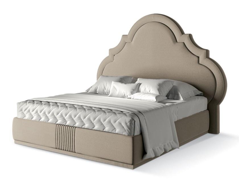 Fabric king size bed with upholstered headboard | 5781 by Carpanese home