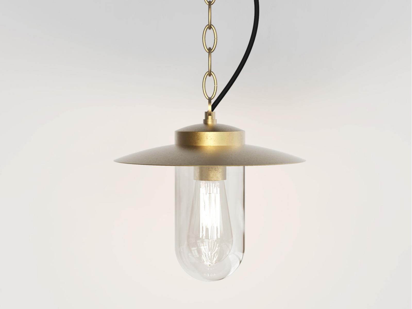 LED pendant lamp in brass and glass | Portree by Astro lighting