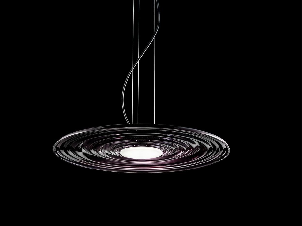 LED blown glass pendant lamp | Gravity 4035/s by Italamp