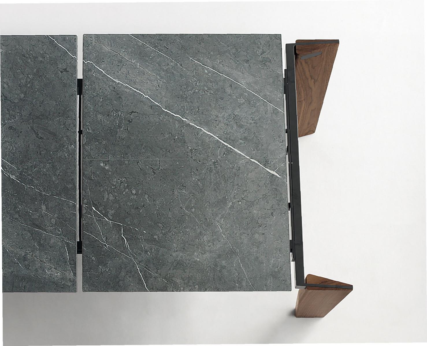 Extending rectangular ceramic table | Truly by Bonaldo