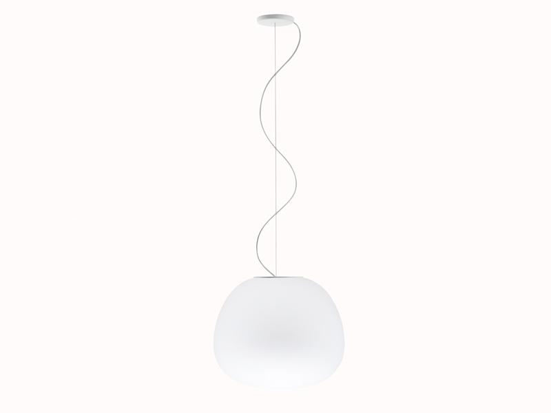 Blown glass pendant lamp | Lumi Mochi by Fabbian