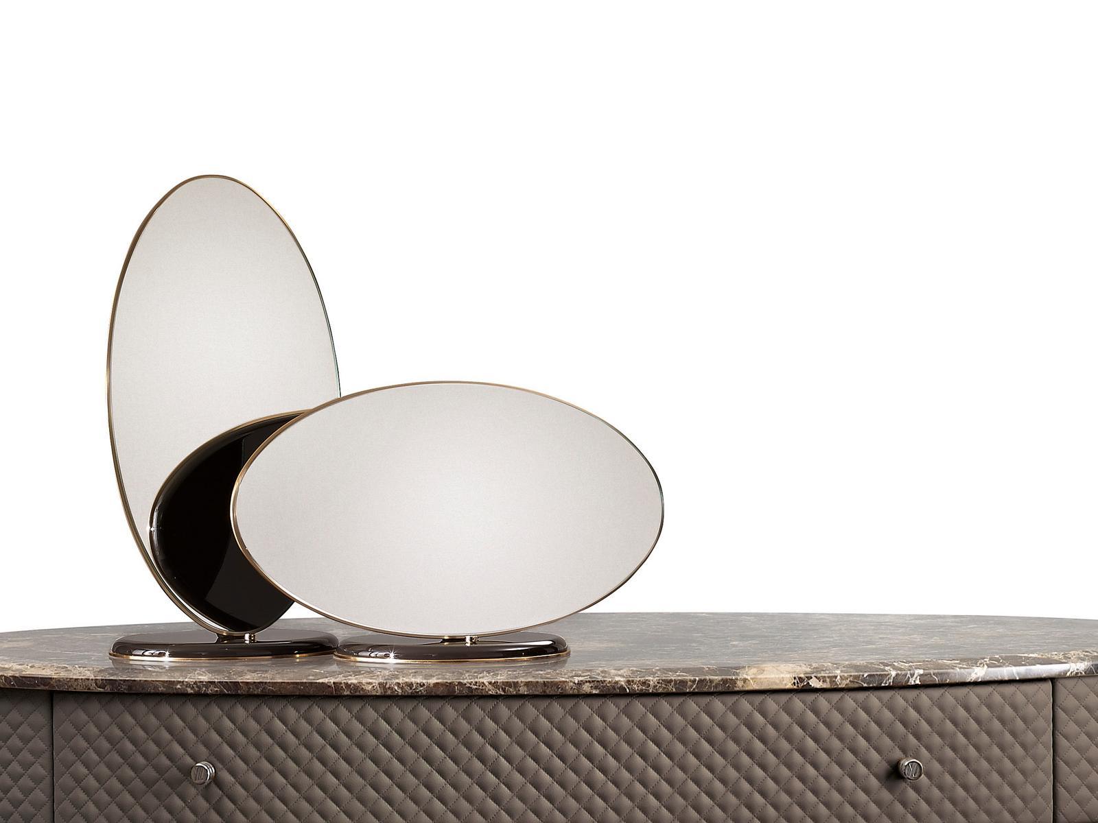 Table-top oval framed mirror | Ellis by Volpi