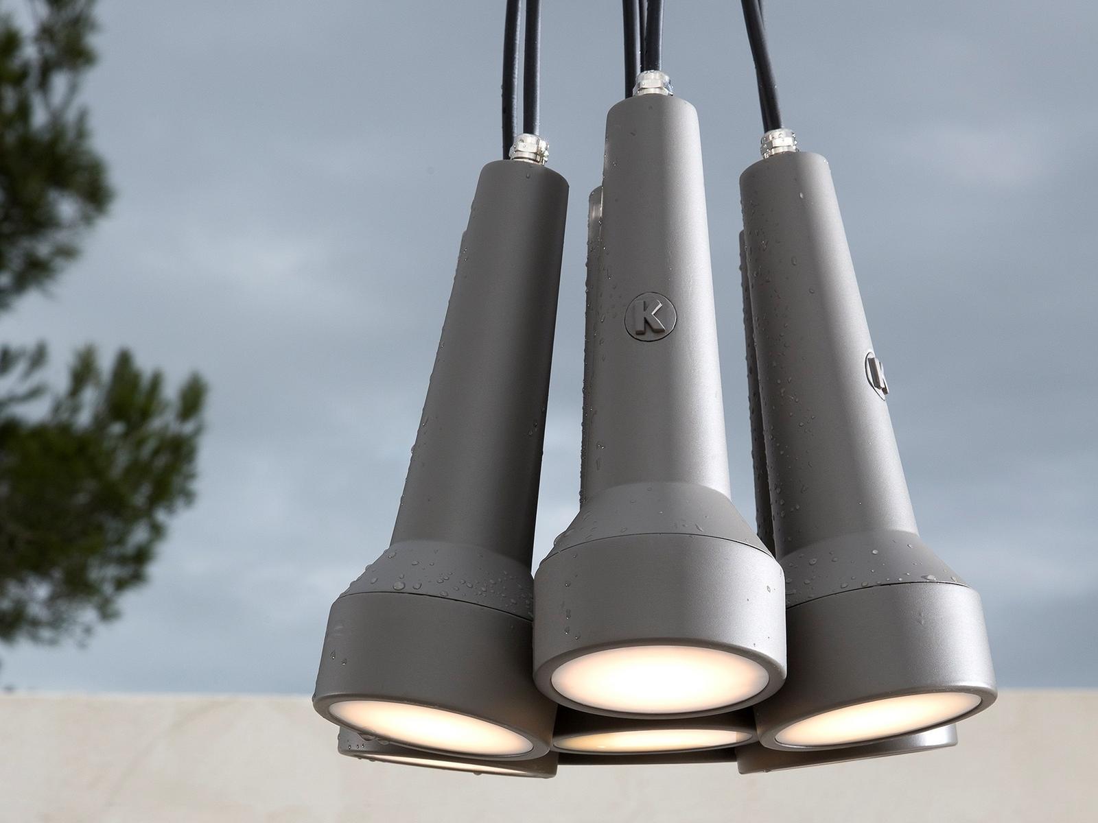 Direct light technopolymer pendant lamp | Torcia by Karman