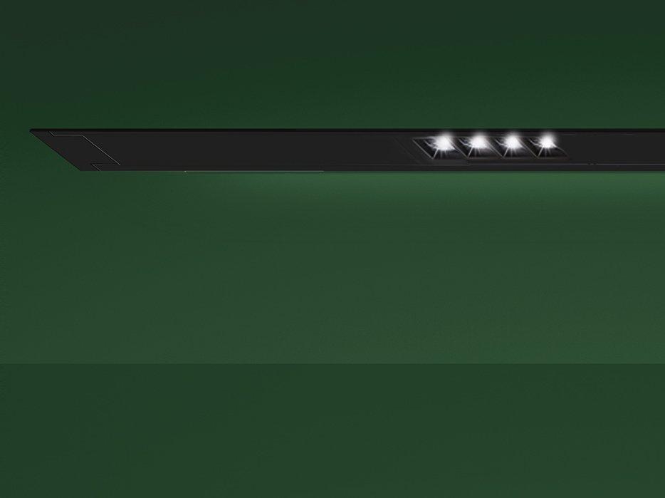 Linear lighting profile | A.39 Recessed Sharping by Artemide