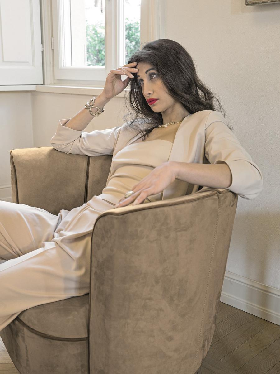 Nabuk armchair | Ludwig by Longhi