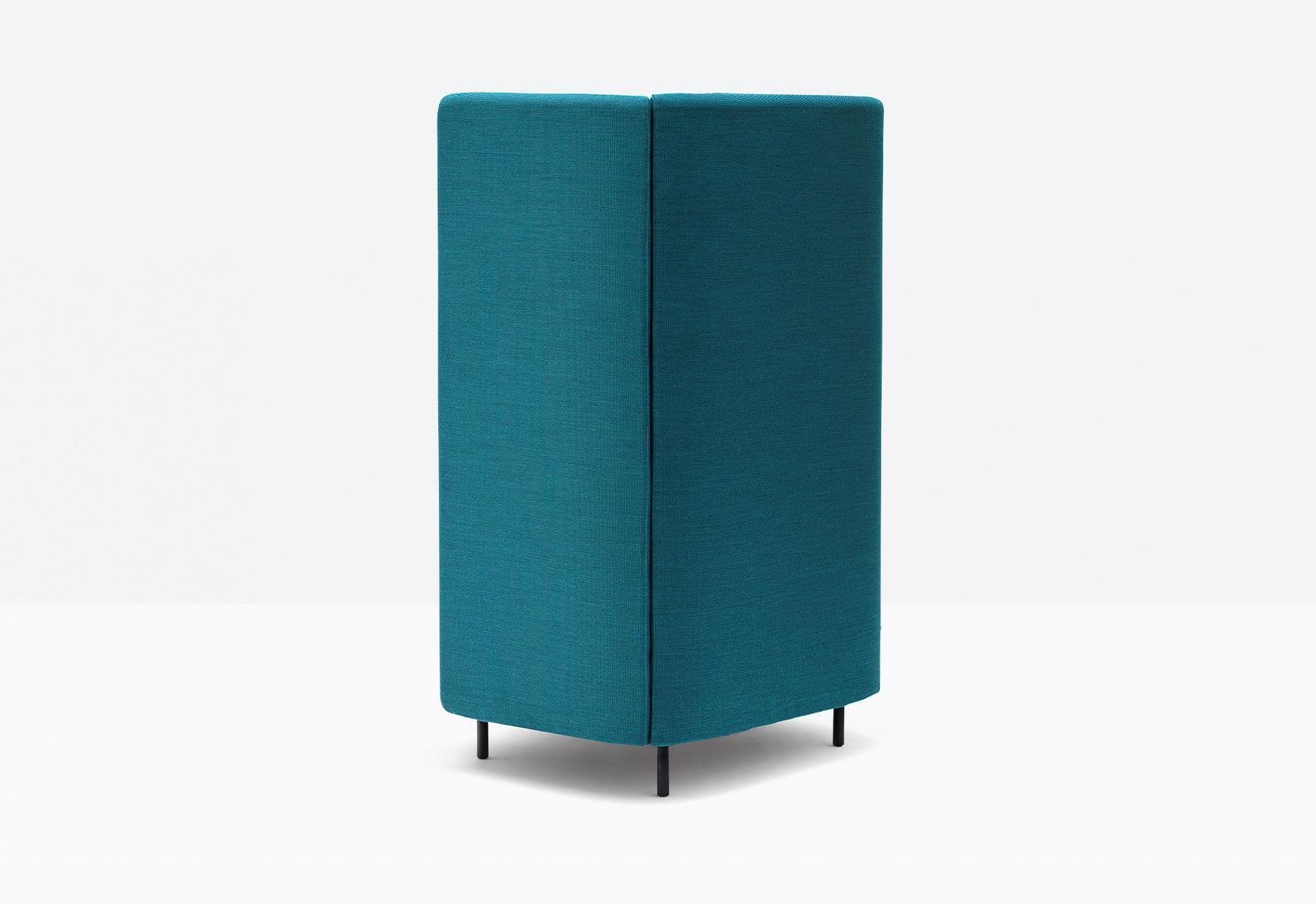 Acoustic high-back fabric armchair | Buddyhub by Pedrali