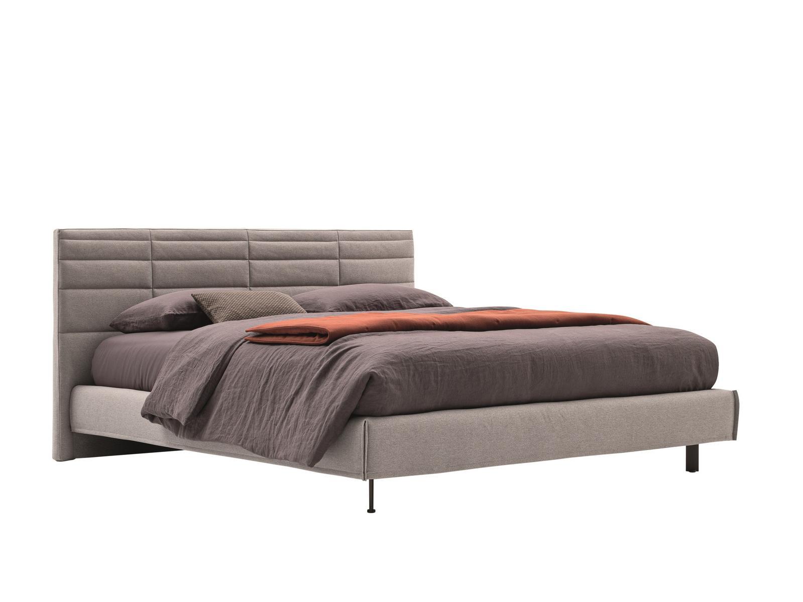 Upholstered storage bed | Grandangolo by Ditre Italia