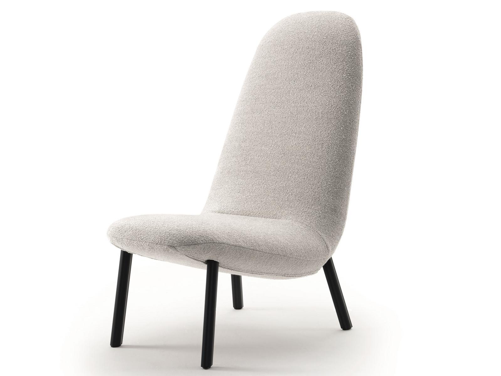 High-back fabric armchair | Leafo by Arflex