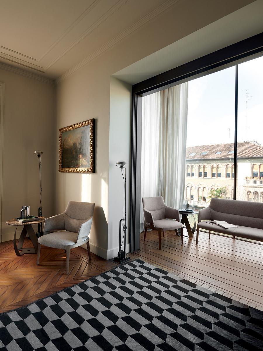 High-back leather sofa | Velis by Potocco