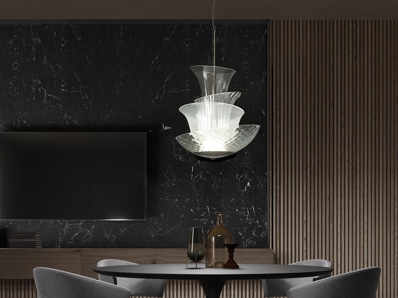 LED blown glass pendant lamp | Trevi by Italamp
