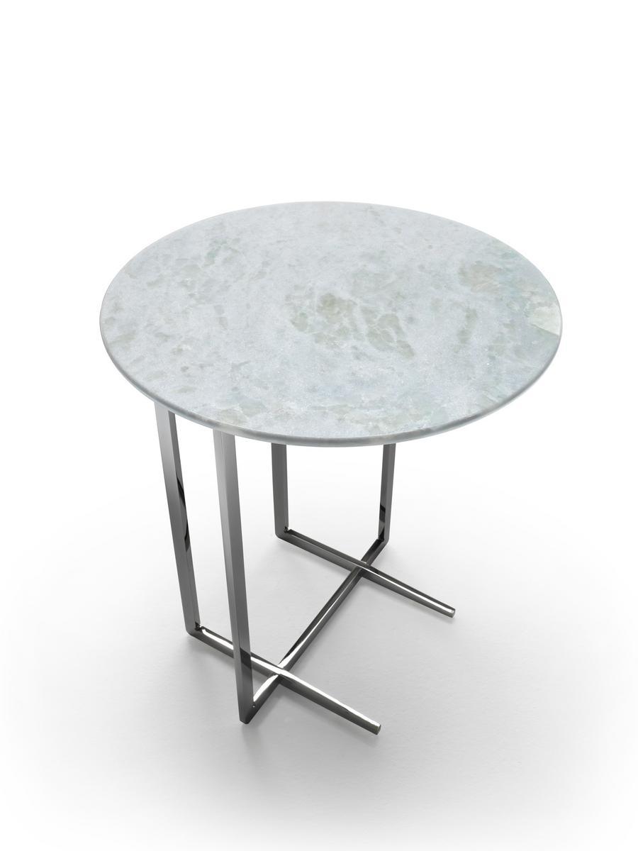 Round marble side table | Marmaduke by Flexform
