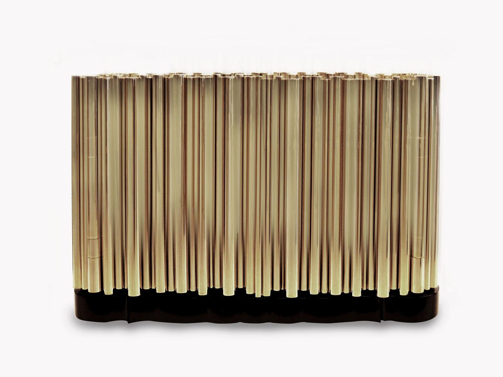 Rectangular brass bedside table | Symphony by Boca Do Lobo