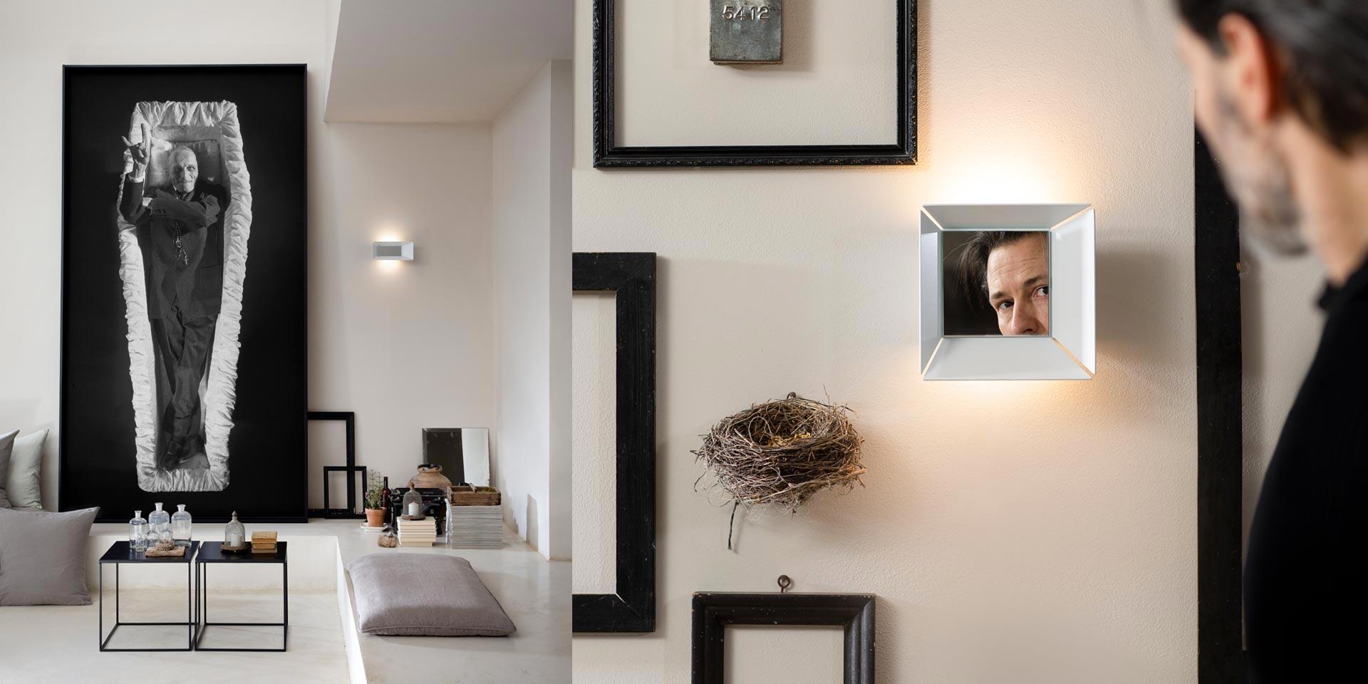 LED indirect light aluminium wall light | Narciso by Karman