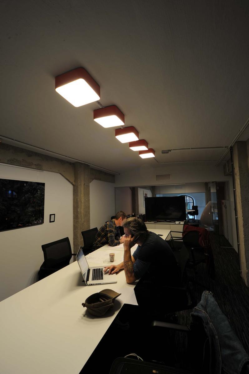 LED polycarbonate ceiling light with dimmer | Edgar by Dark