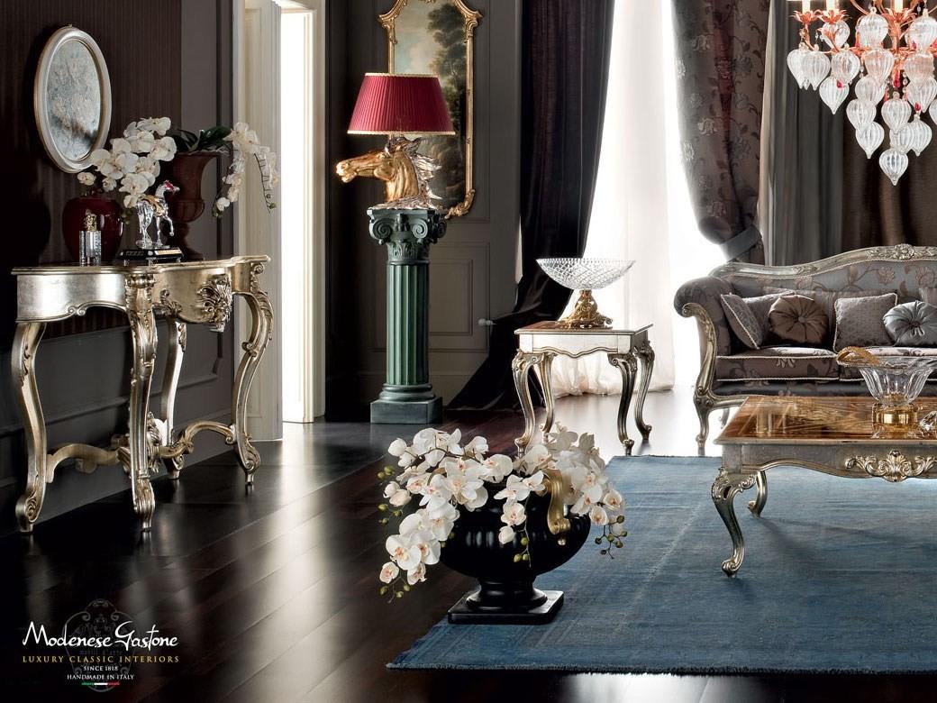 Square solid wood coffee table for living room | 12628 by Modenese Gastone