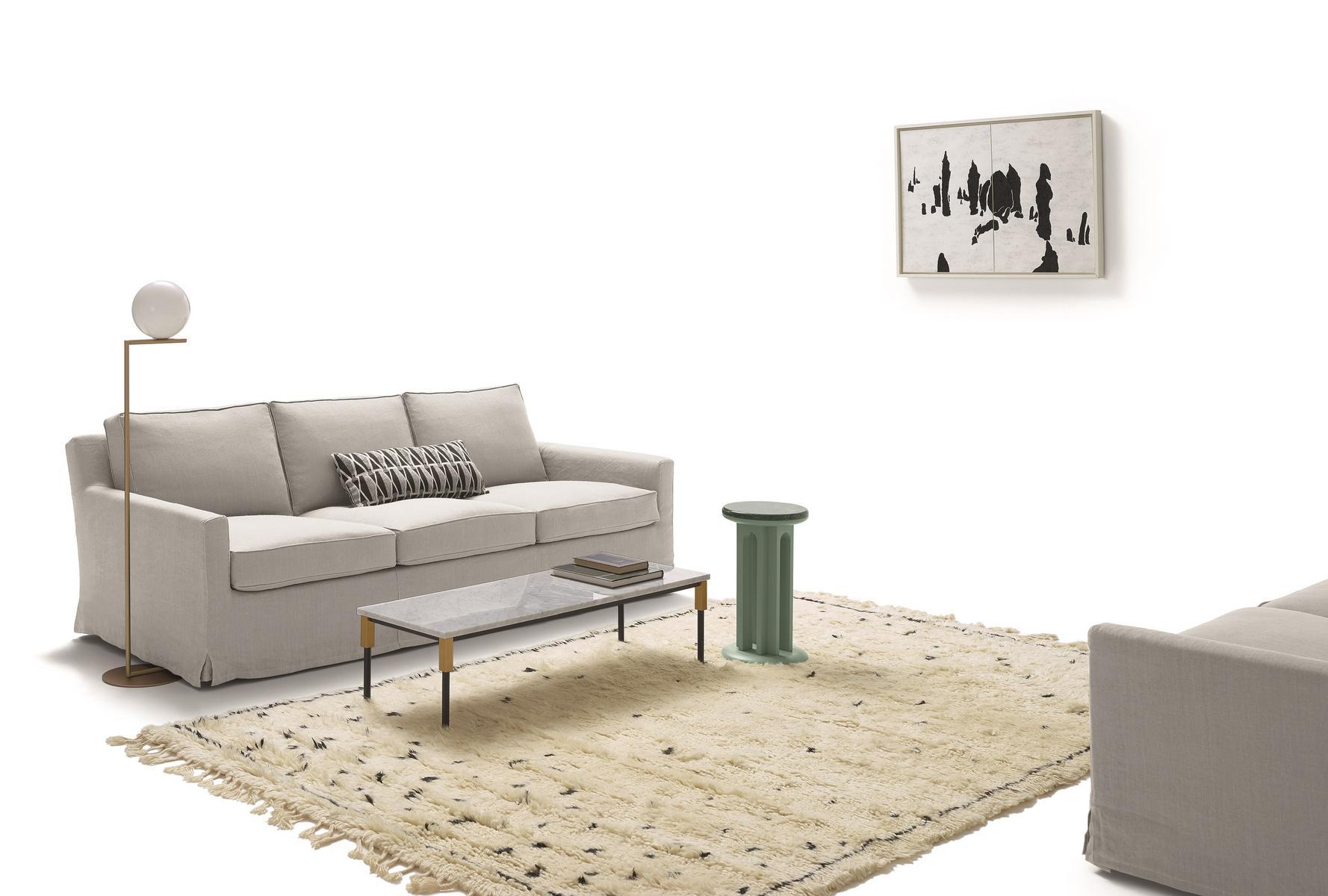 Upholstered 3 seater fabric sofa with removable cover | Cousy by Arflex