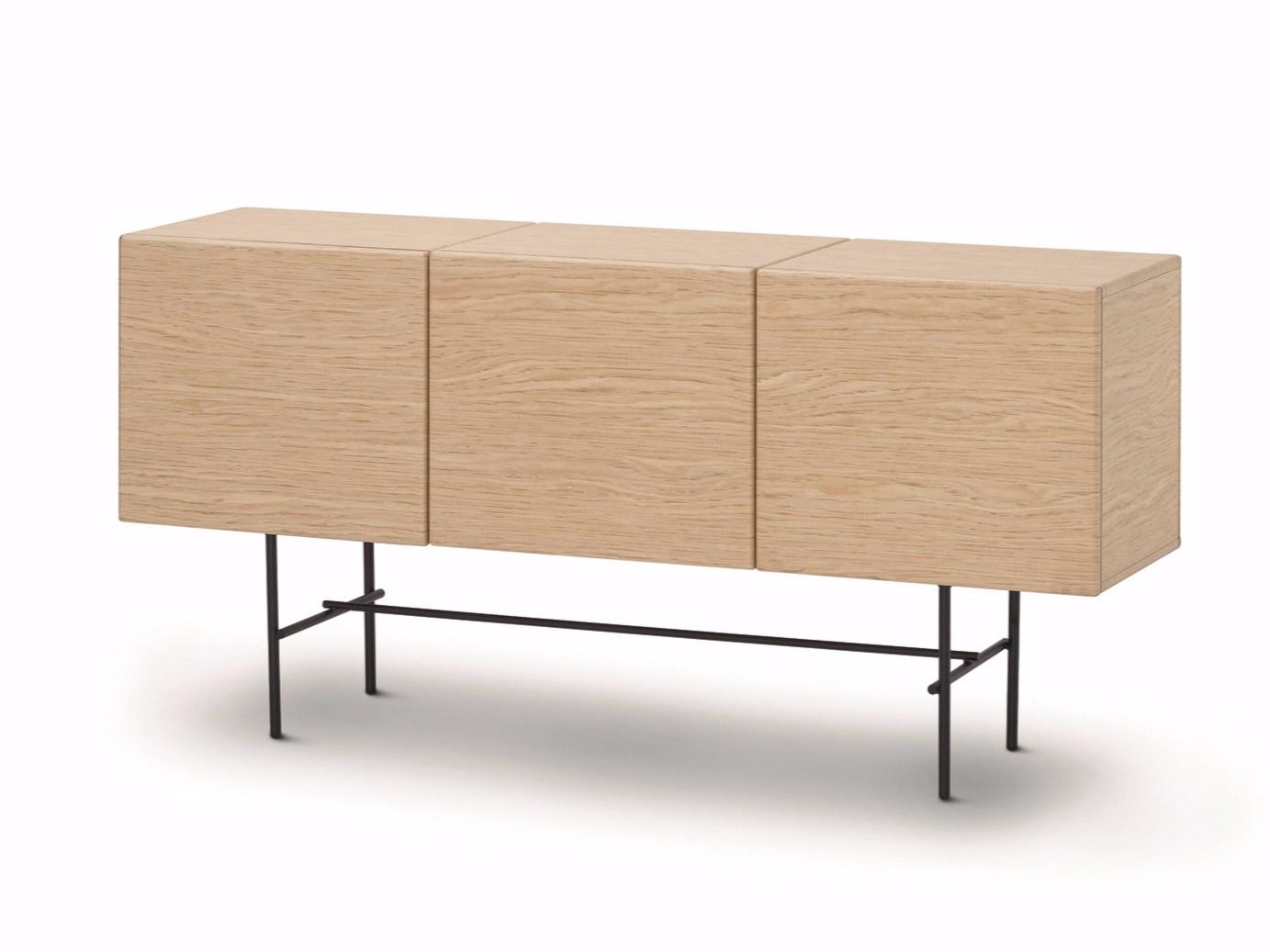Wooden sideboard with doors | Rubycon by Arflex