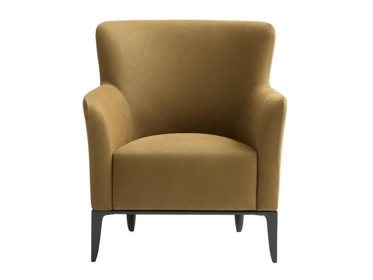 Fabric armchair with armrests | Gentleman by Poliform