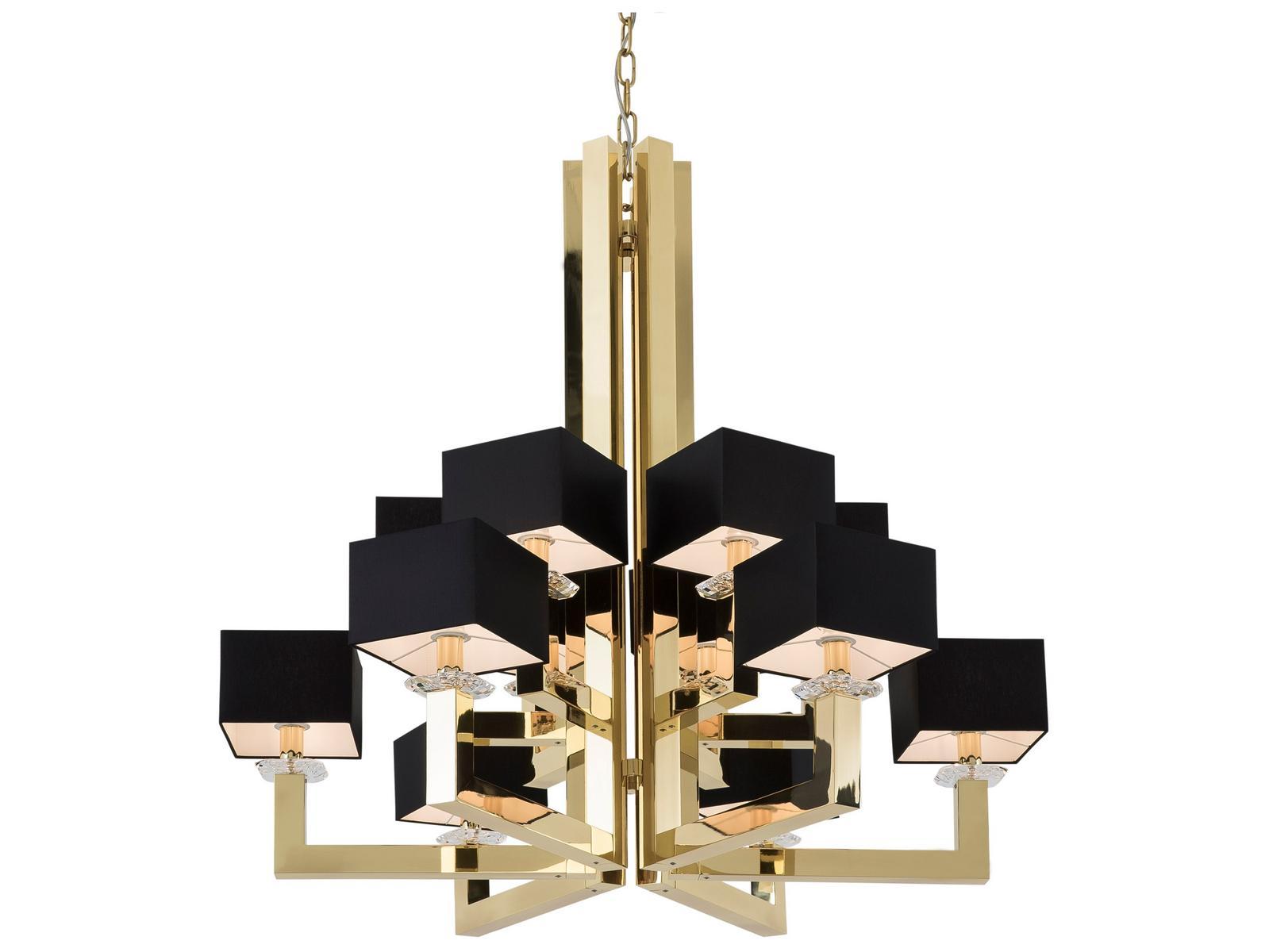 Direct-indirect light metal chandelier with Swarovski® Crystals | Swinging Ballet H12 by Ilfari