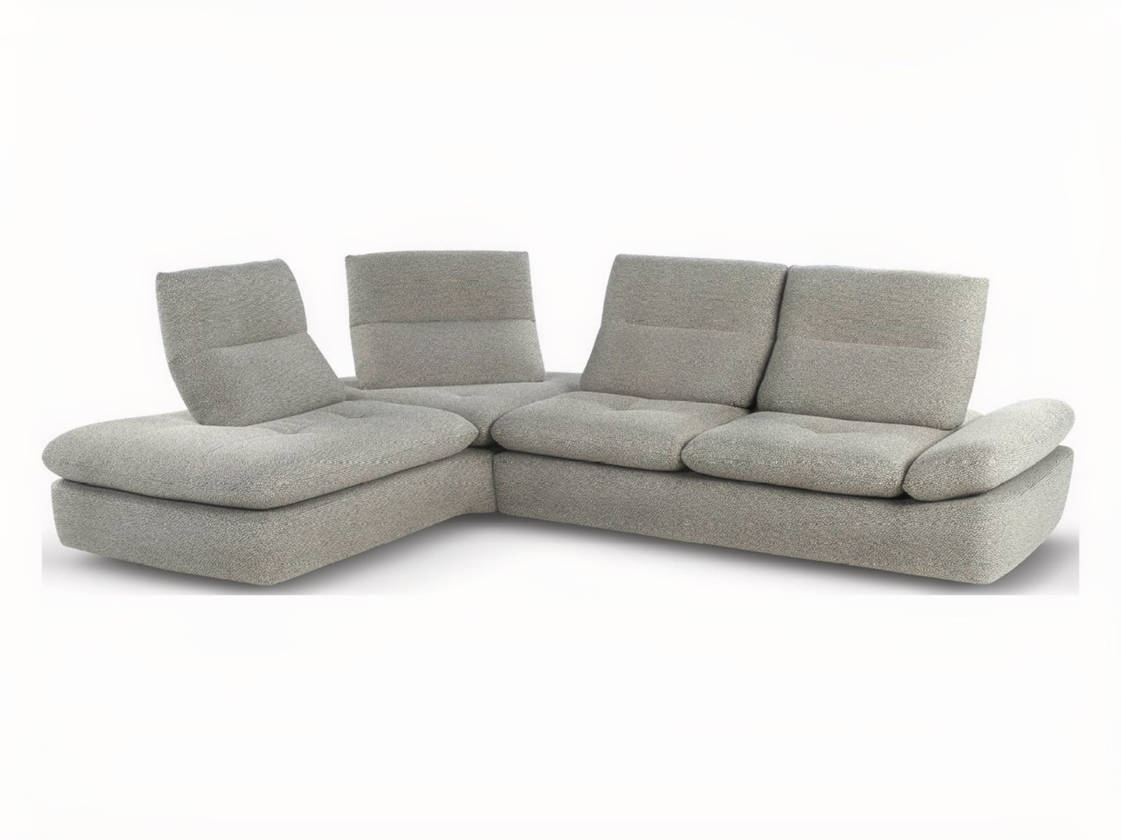 The Alba sofa features adjustable backrests, headrests, and armrests for customized comfort and can double as a day bed with its removable covers. | Alba by Calia Italia