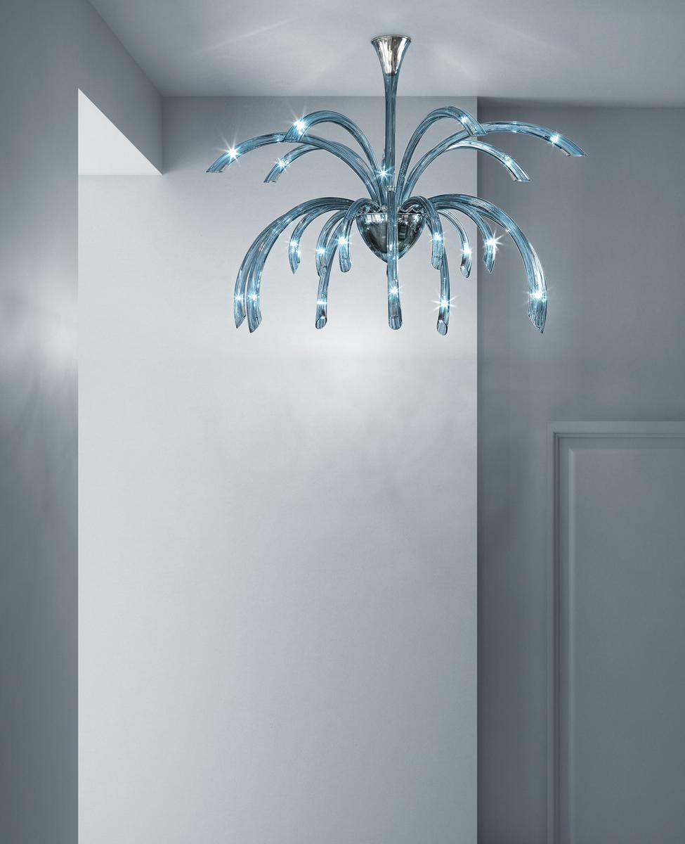 Glass chandelier | Phoenix by Sylcom