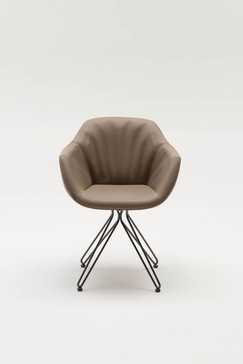 Upholstered chair with armrests | Carol by Ozzio Italia