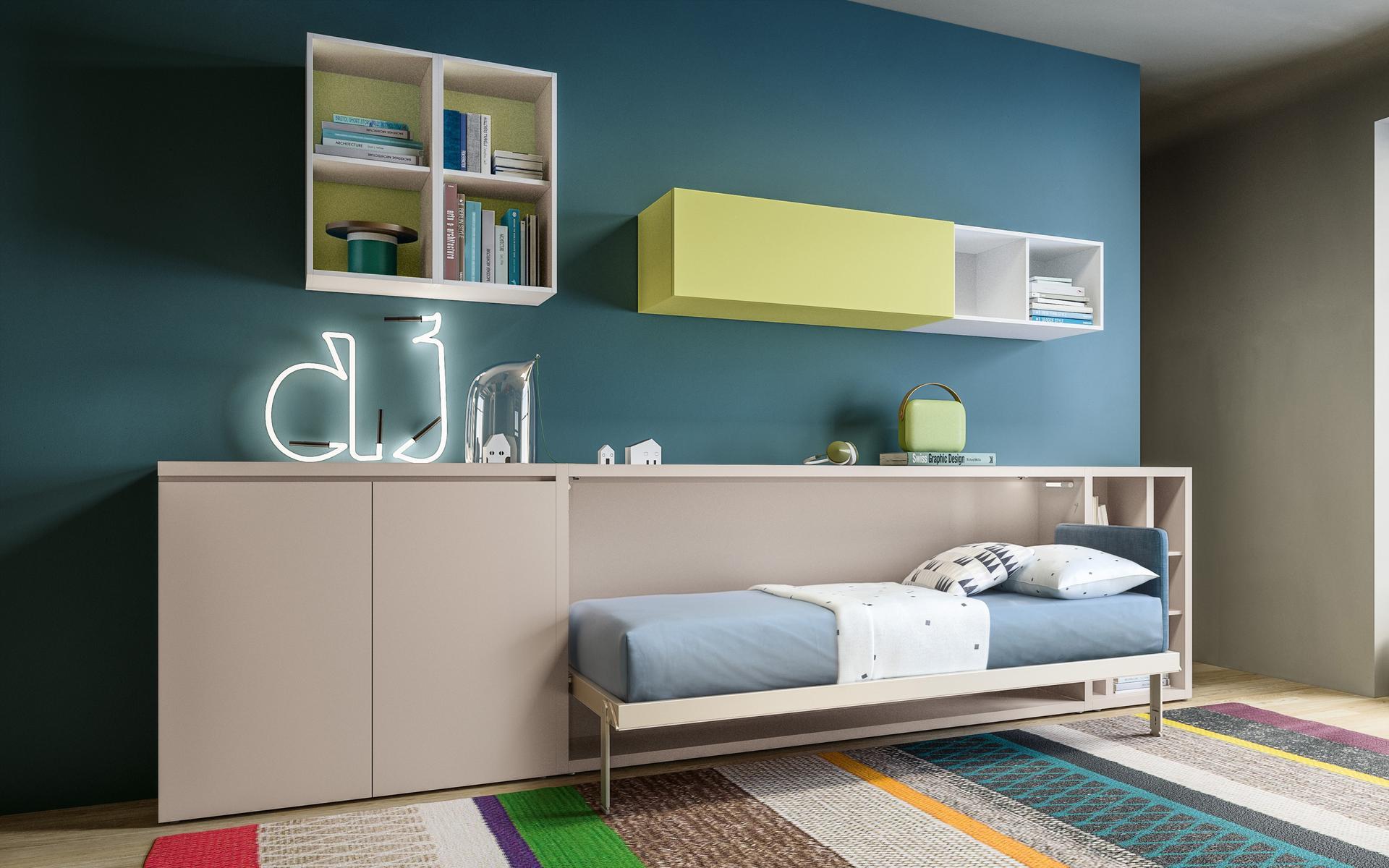 Pull-down single bed | Kali Standard by CLEI