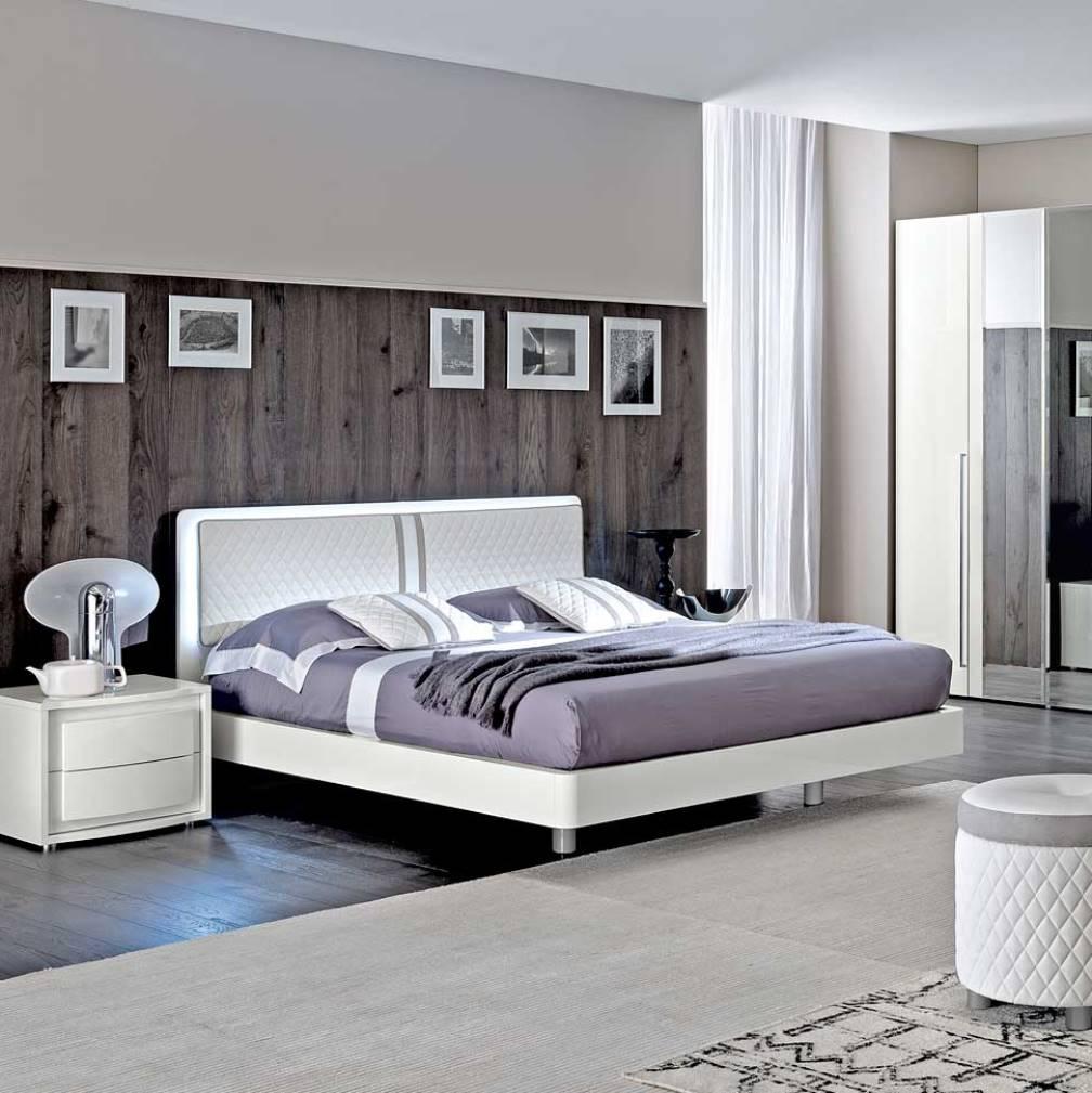 Eco-leather bedroom set | Dama Bianca by Camelgroup