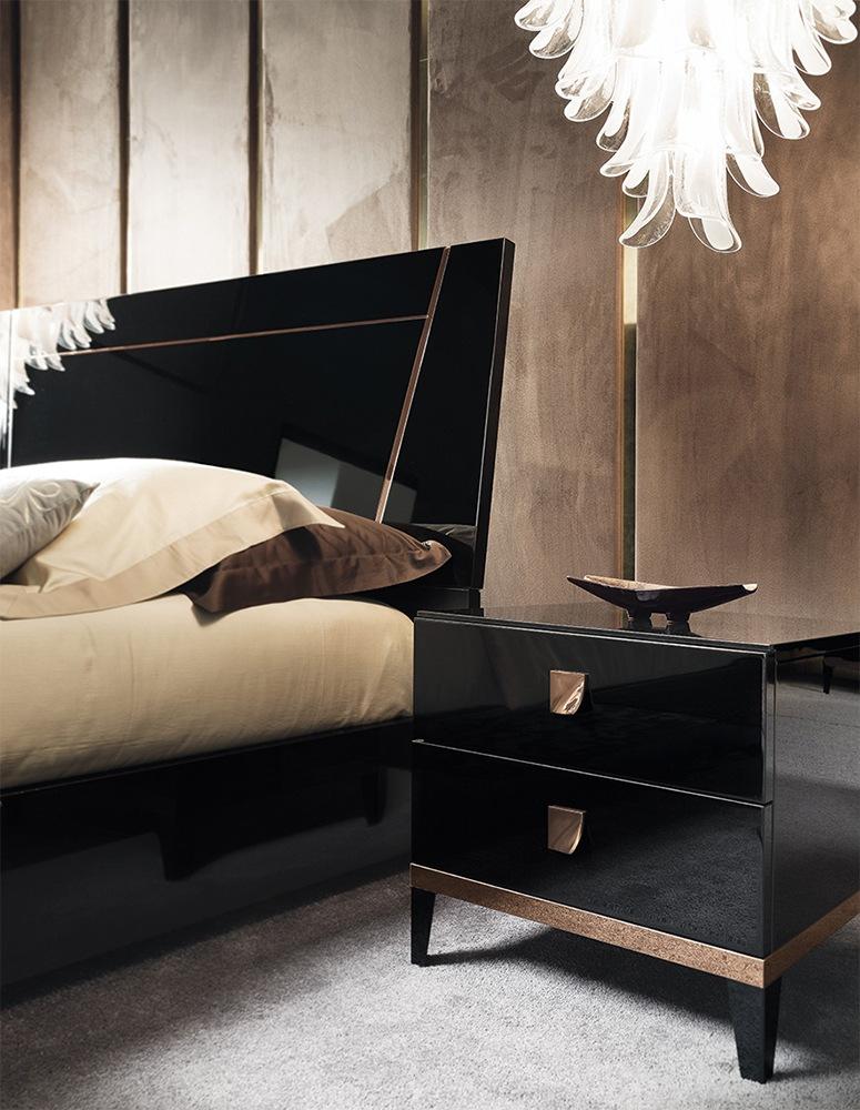 Lacquered bedroom set | Mont Noir by ALF Italia