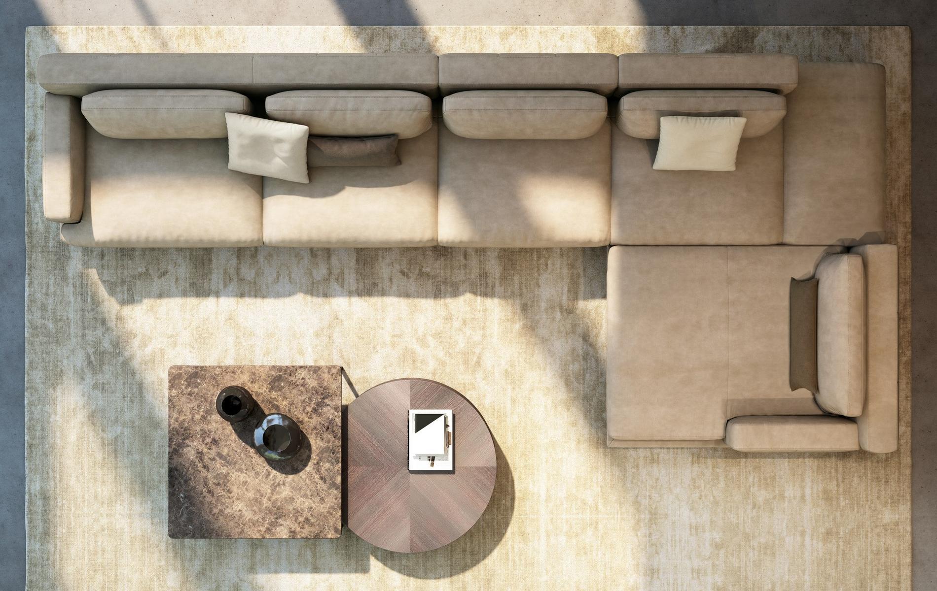 Sectional leather sofa | Bovisa by Nicoline