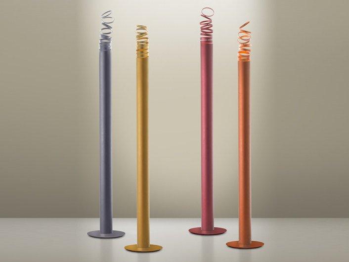LED indirect light Anodized aluminium floor lamp | Decomposé Light by Artemide