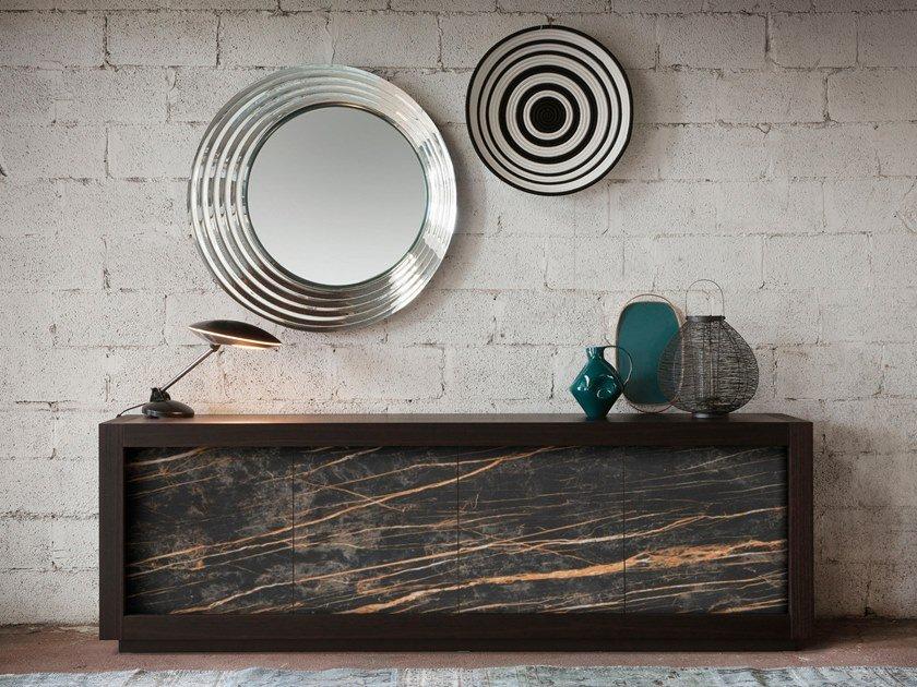 Wooden sideboard with doors | Picasso - Ceramica by Riflessi