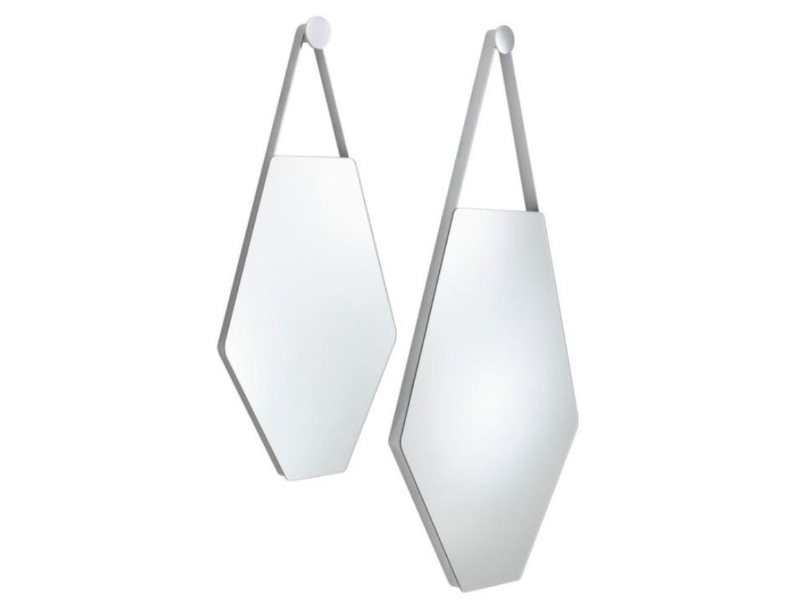 Wall-mounted glass and steel mirror | Mon Beau Miroir by Ligne Roset